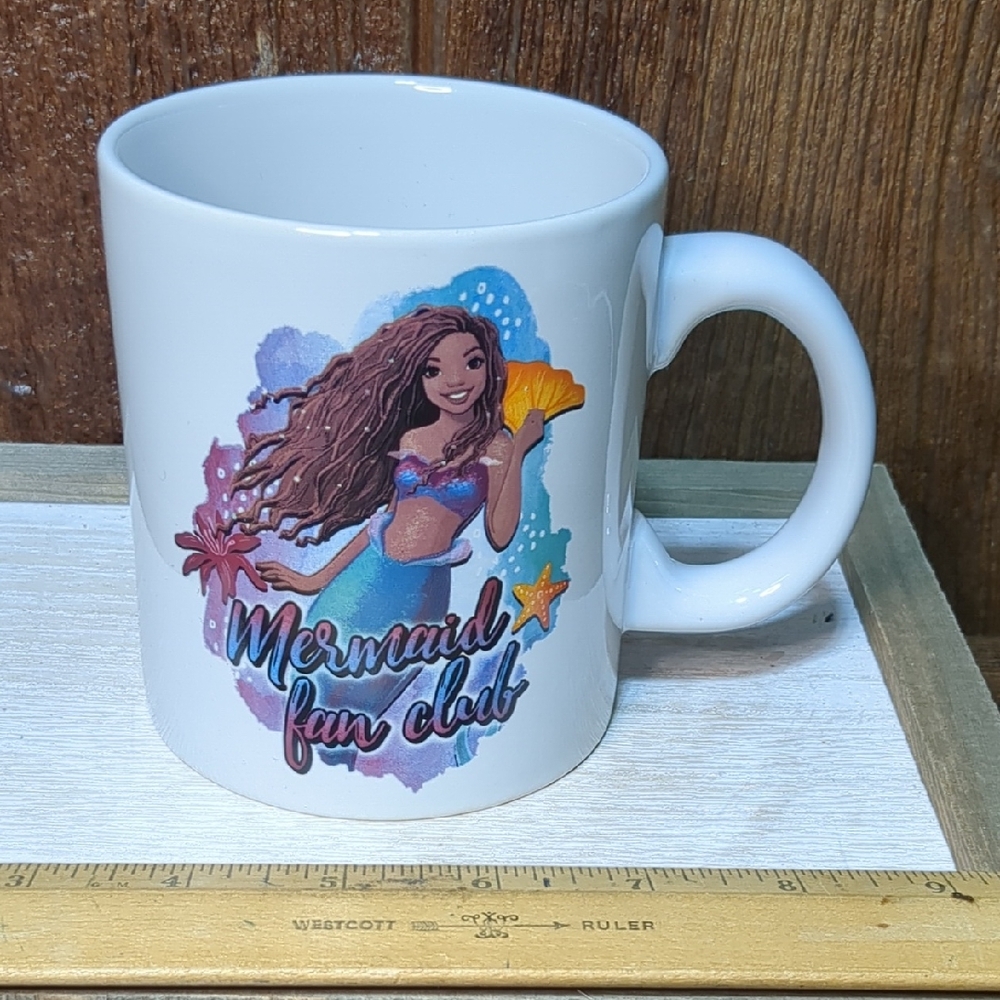 Disney Coffee Mug Mermaid Fan Club Large Size